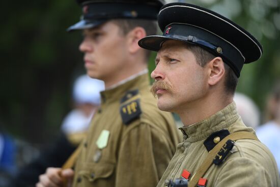 Russia WWII Sapun Mount Assault Re-enactment