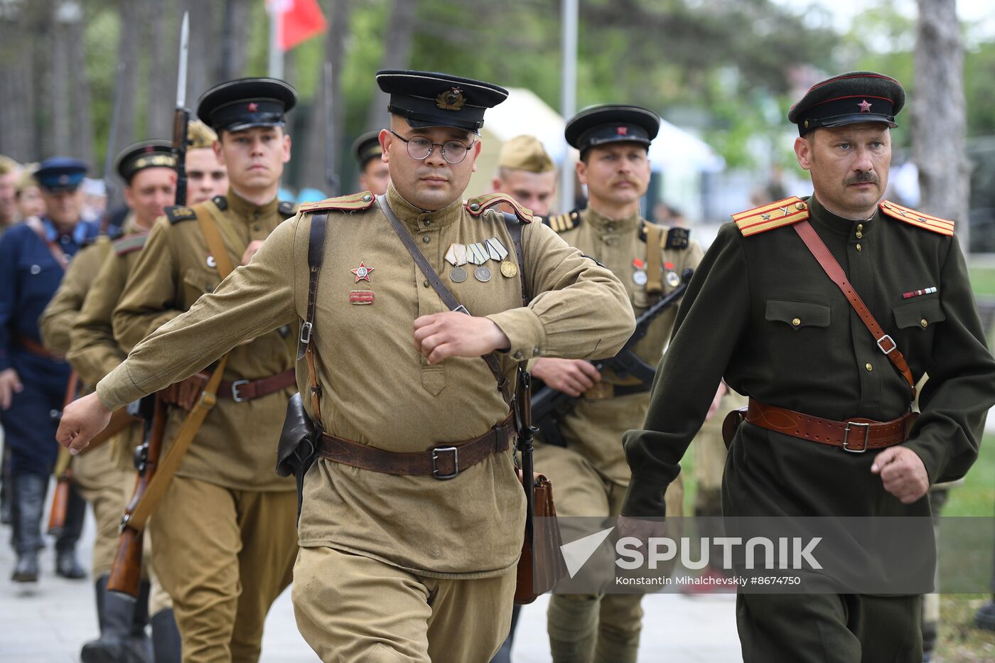 Russia WWII Sapun Mount Assault Re-enactment