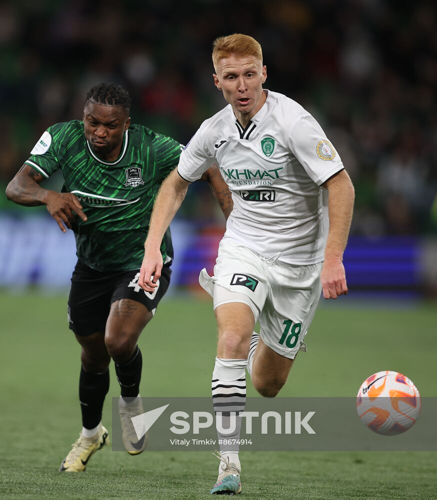 Russia Soccer Premier-League Krasnodar - Akhmat