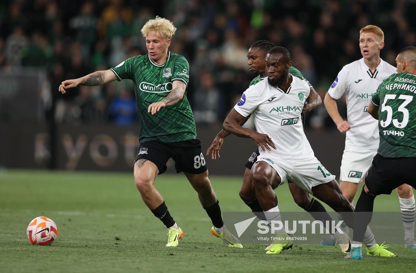 Russia Soccer Premier-League Krasnodar - Akhmat