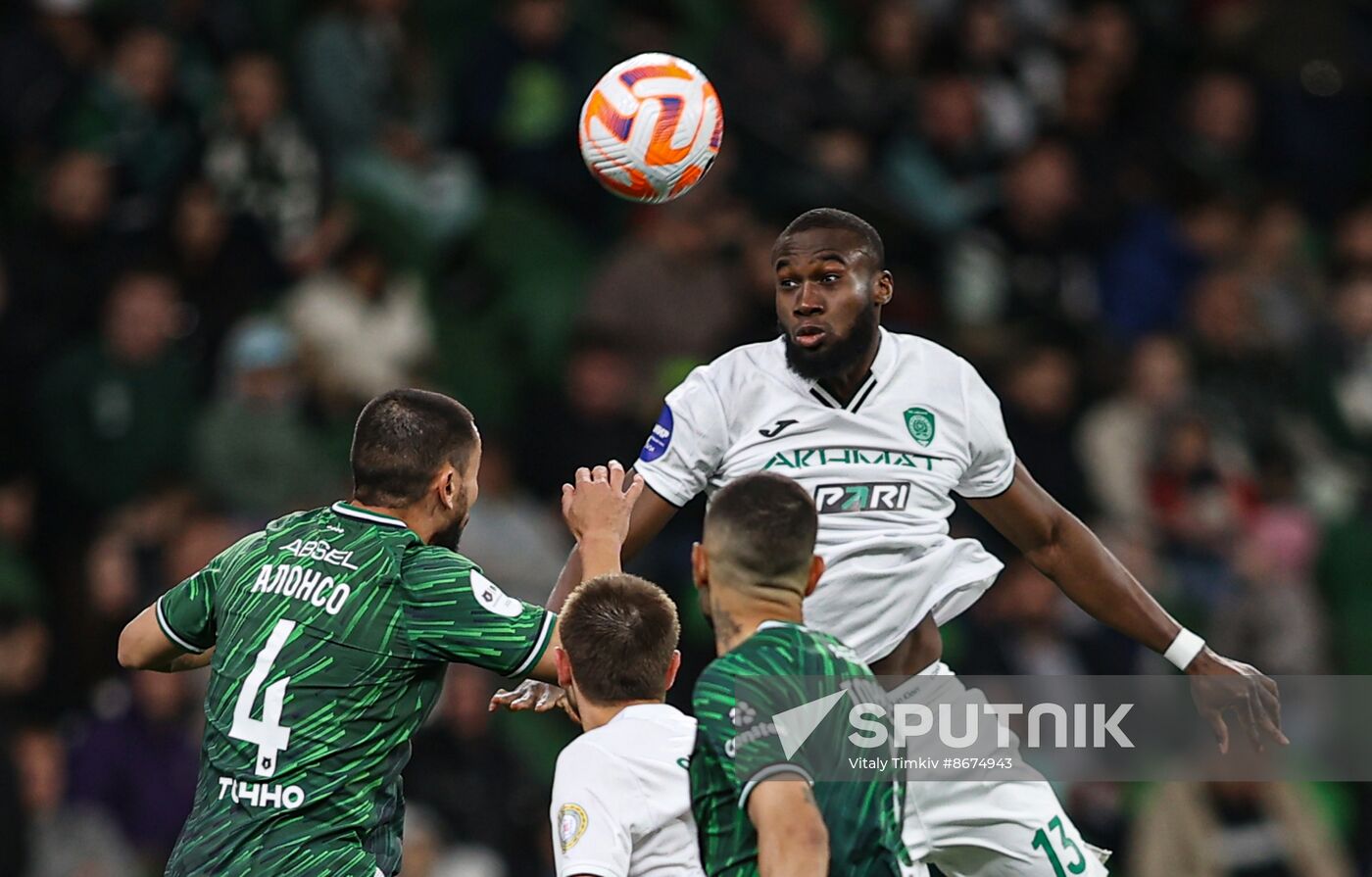 Russia Soccer Premier-League Krasnodar - Akhmat