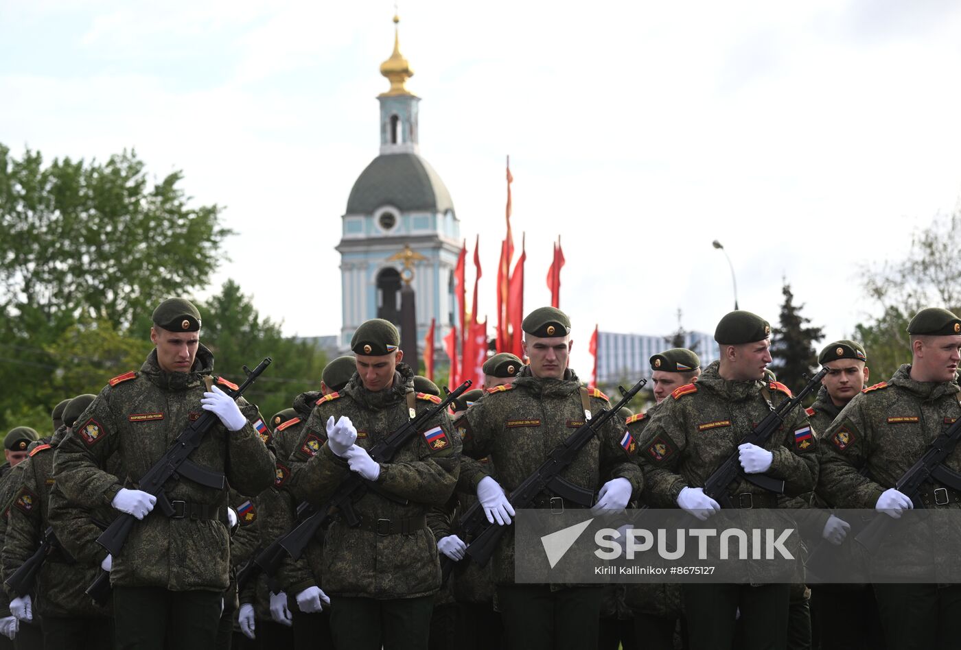 Russia WWII Victory Parade Rehearsal