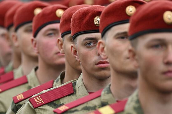 Russia WWII Victory Parade Rehearsal