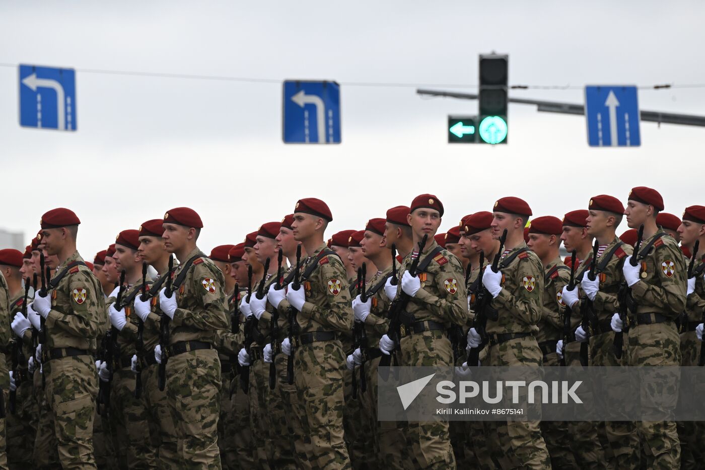 Russia WWII Victory Parade Rehearsal