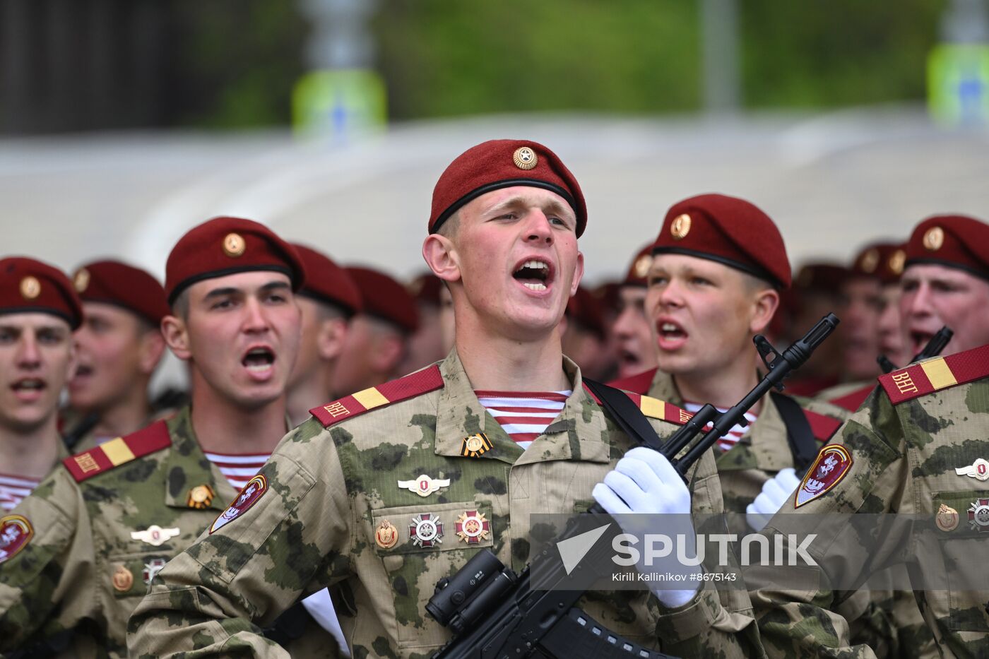 Russia WWII Victory Parade Rehearsal