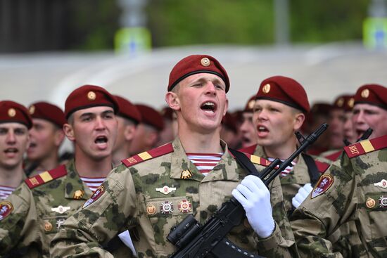 Russia WWII Victory Parade Rehearsal