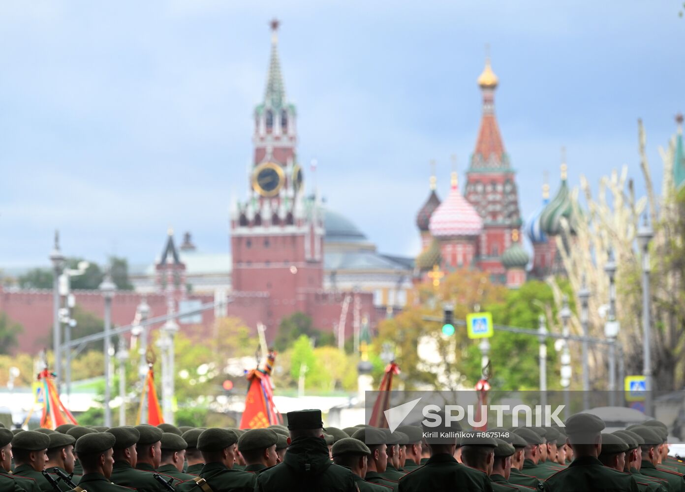 Russia WWII Victory Parade Rehearsal