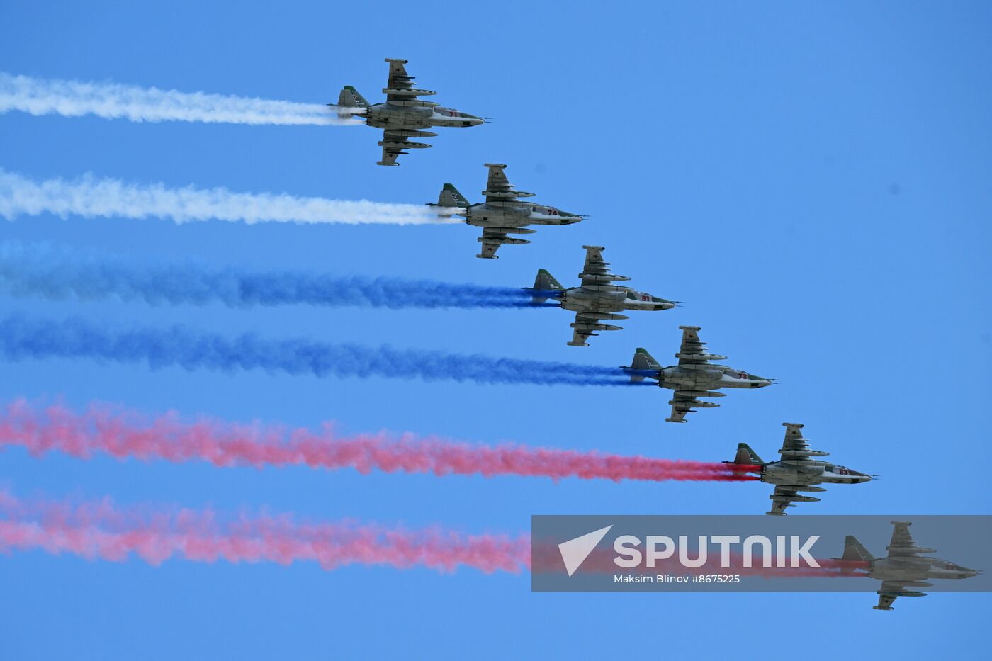 Russia WWII Victory Parade Rehearsal