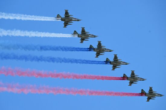 Russia WWII Victory Parade Rehearsal