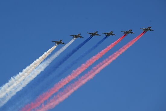 Russia WWII Victory Parade Rehearsal