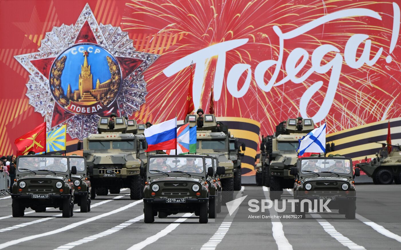 Russia Regions WWII Victory Parade Rehearsal