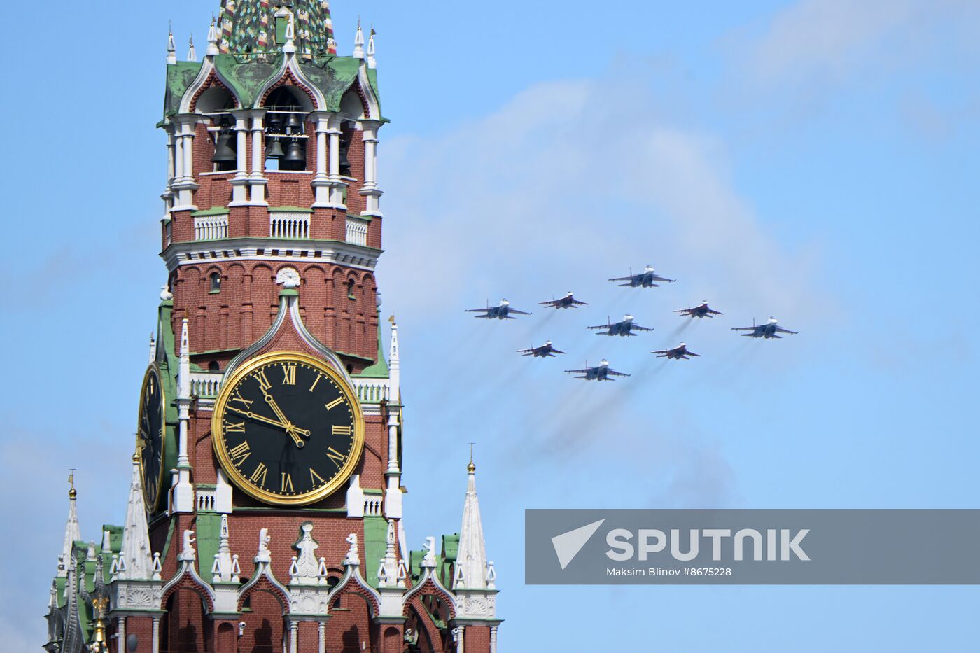 Russia WWII Victory Parade Rehearsal