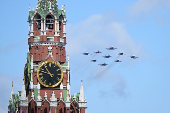Russia WWII Victory Parade Rehearsal