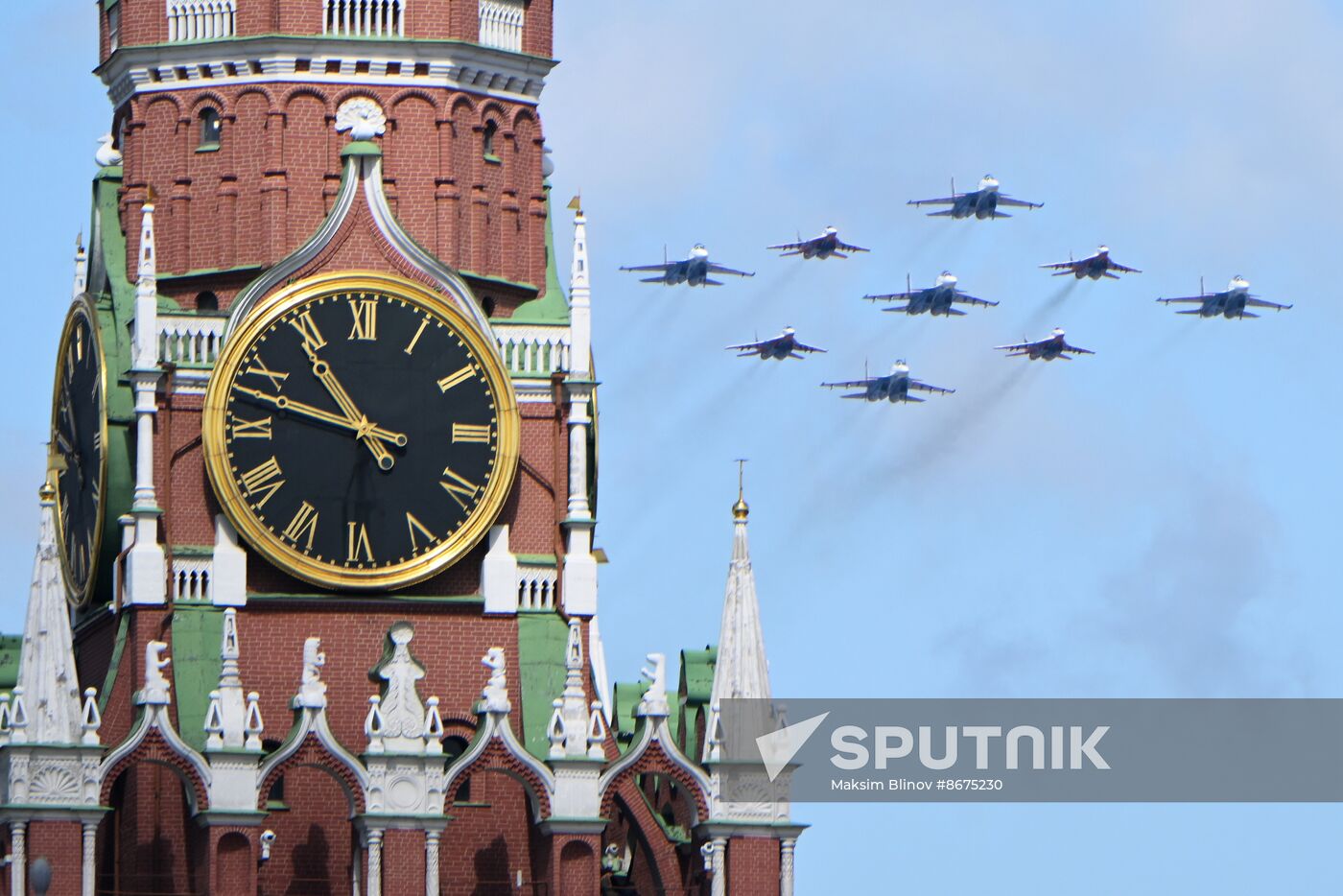 Russia WWII Victory Parade Rehearsal