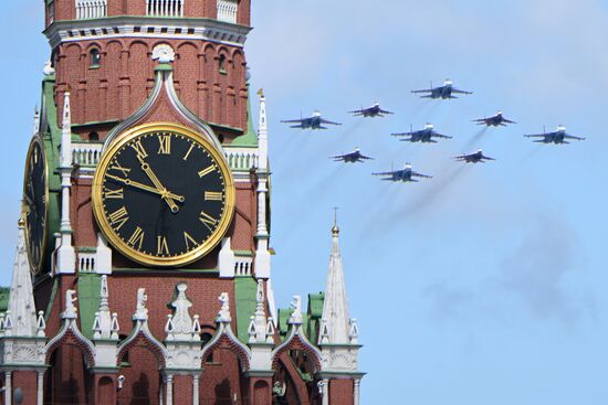 Russia WWII Victory Parade Rehearsal