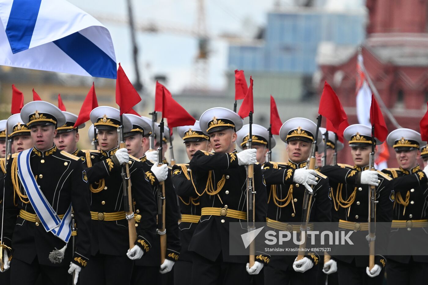 Russia WWII Victory Parade Rehearsal