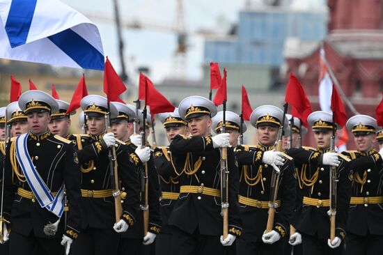 Russia WWII Victory Parade Rehearsal