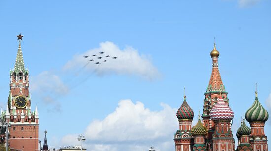 Russia WWII Victory Parade Rehearsal