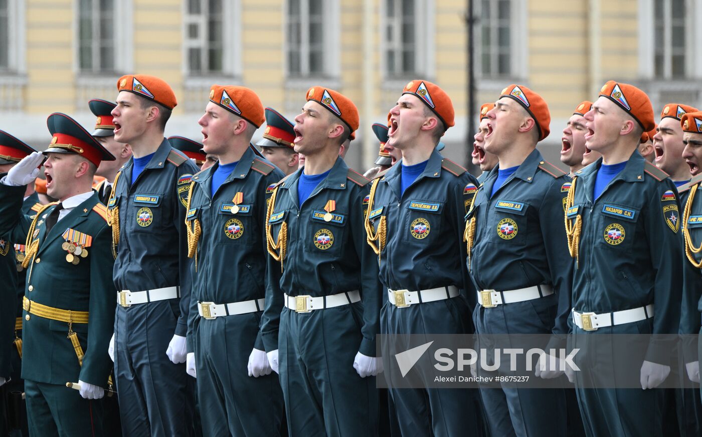 Russia Regions WWII Victory Parade Rehearsal