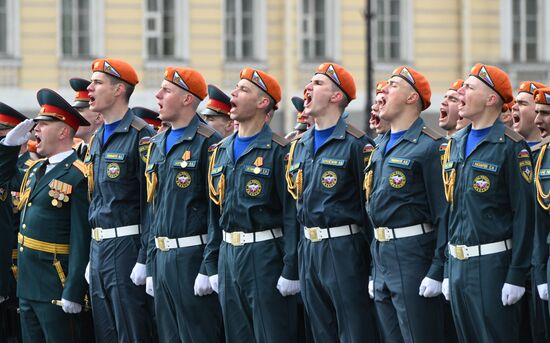 Russia Regions WWII Victory Parade Rehearsal