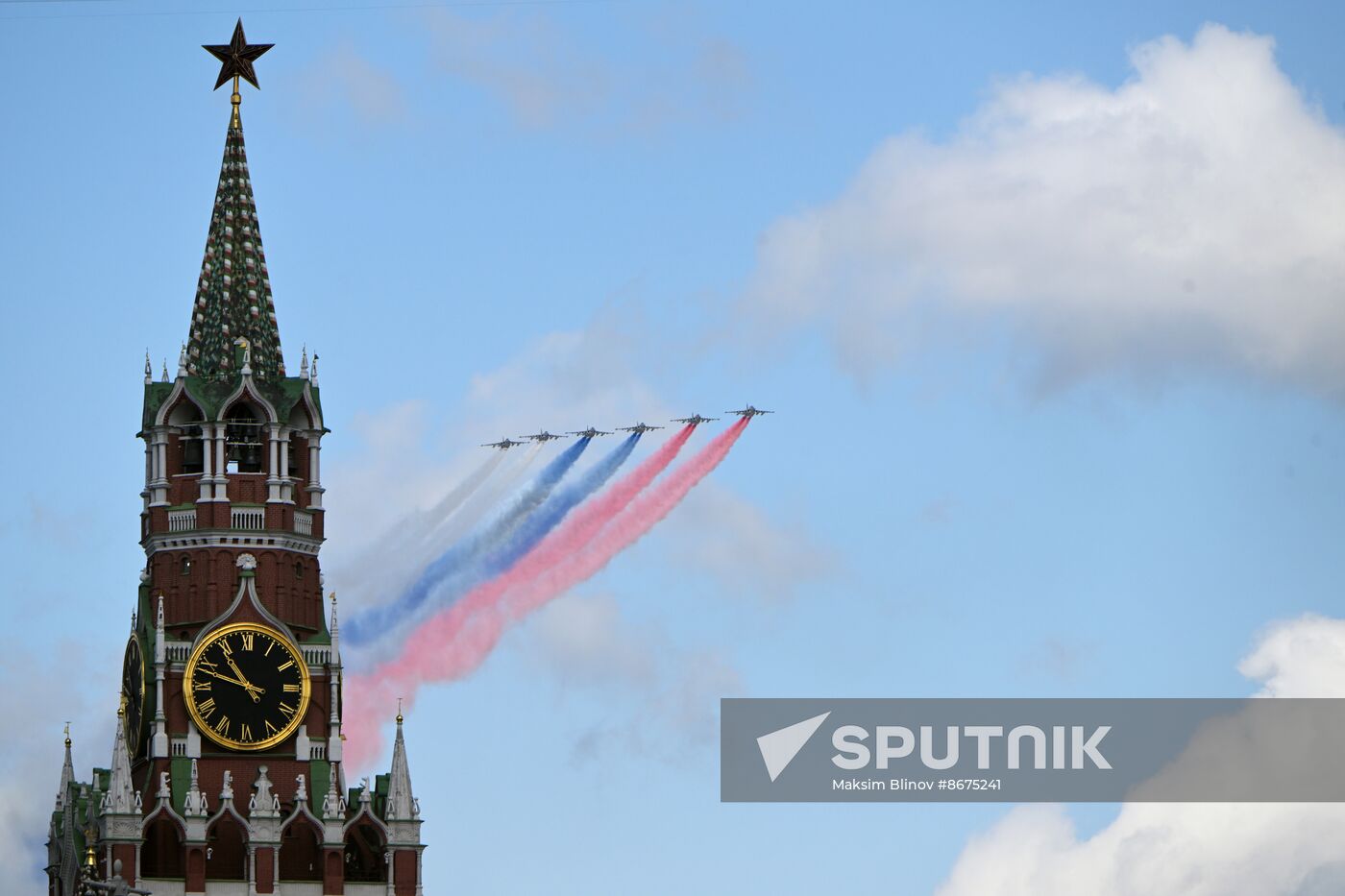 Russia WWII Victory Parade Rehearsal