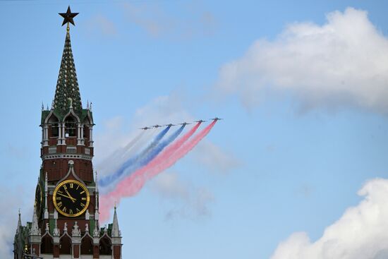 Russia WWII Victory Parade Rehearsal