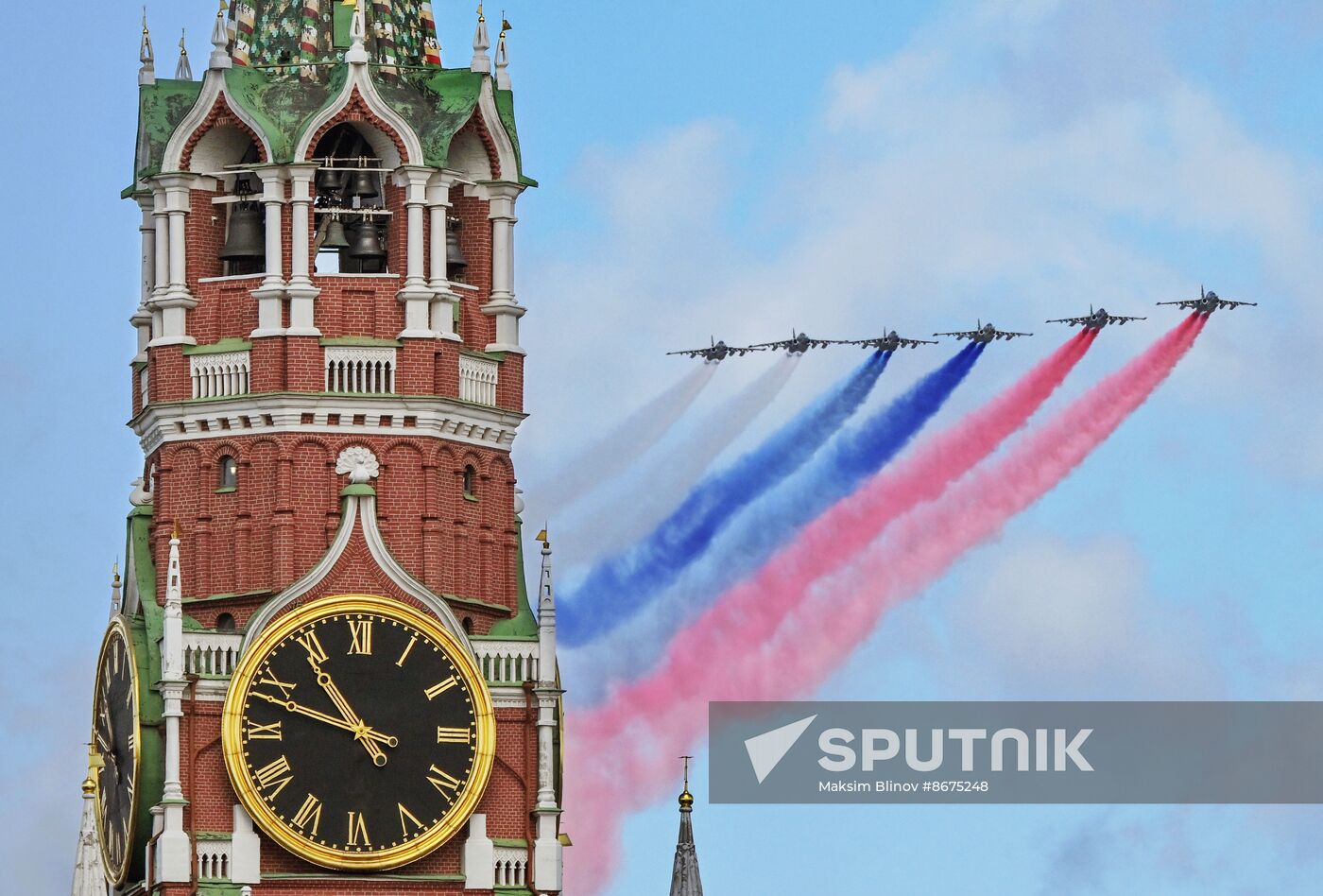 Russia WWII Victory Parade Rehearsal
