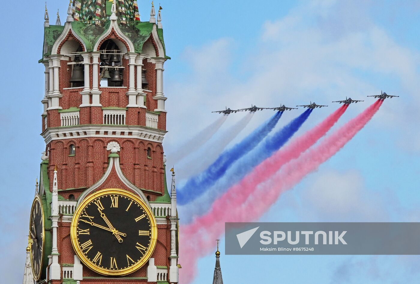 Russia WWII Victory Parade Rehearsal