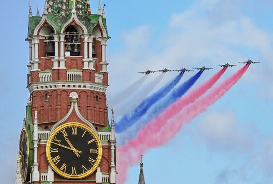 Russia WWII Victory Parade Rehearsal