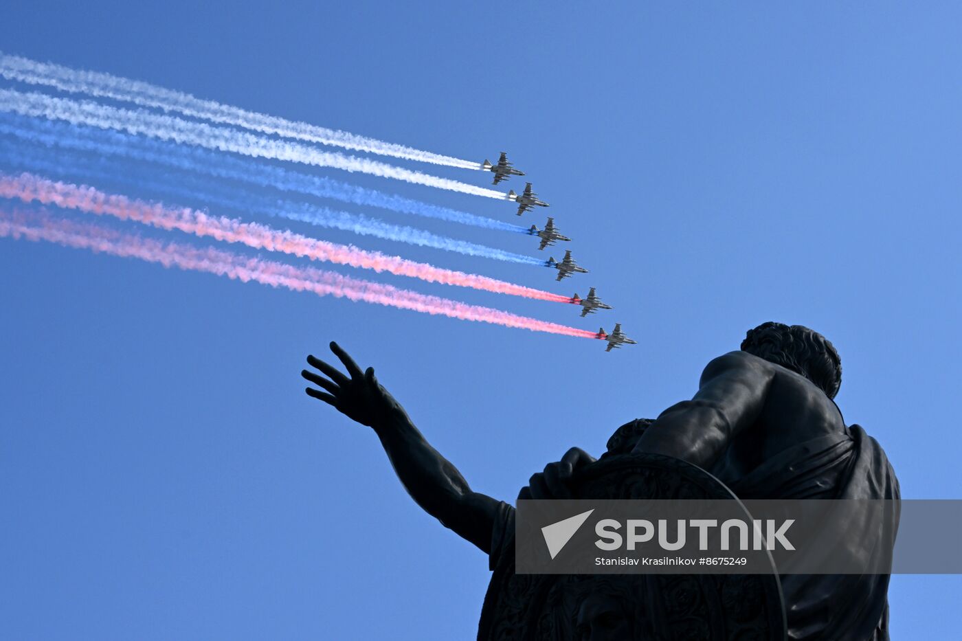 Russia WWII Victory Parade Rehearsal