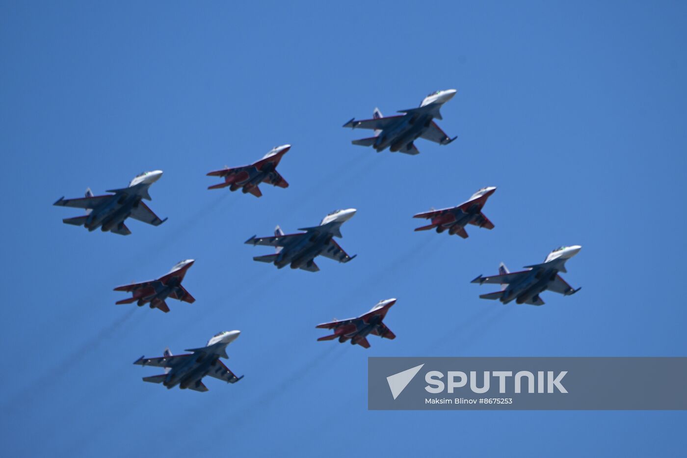 Russia WWII Victory Parade Rehearsal