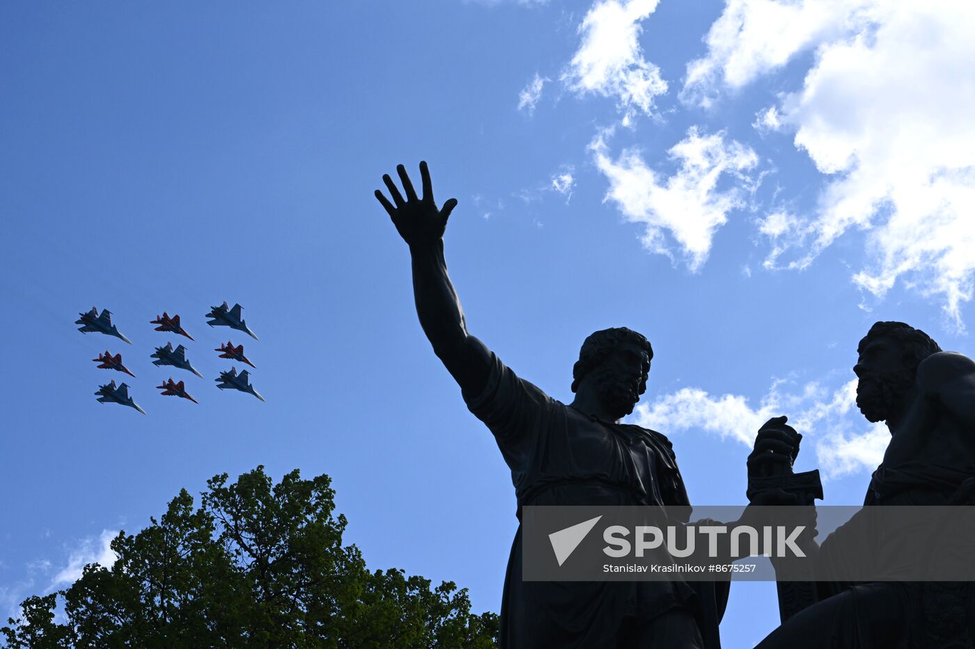 Russia WWII Victory Parade Rehearsal