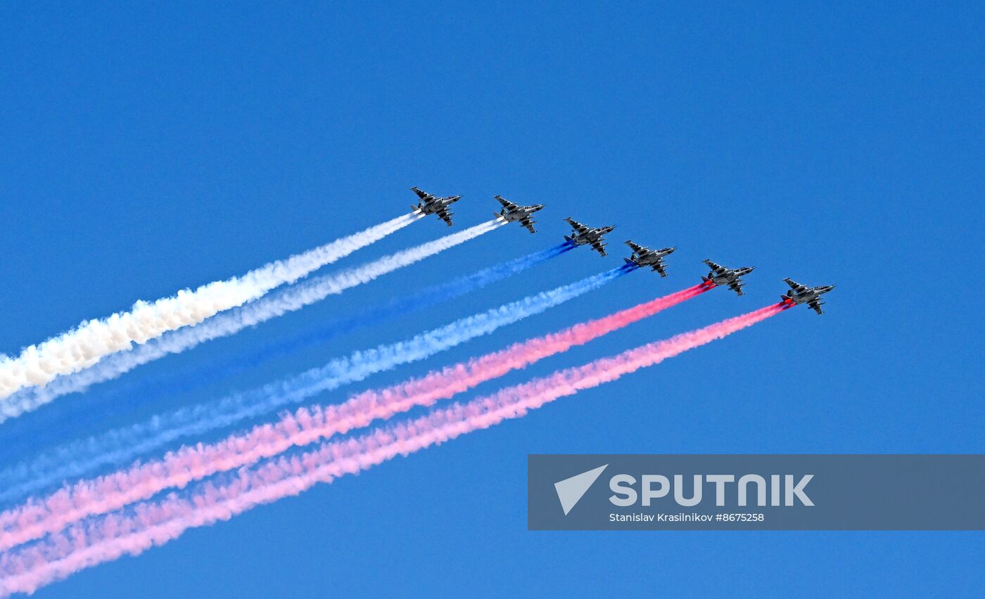 Russia WWII Victory Parade Rehearsal