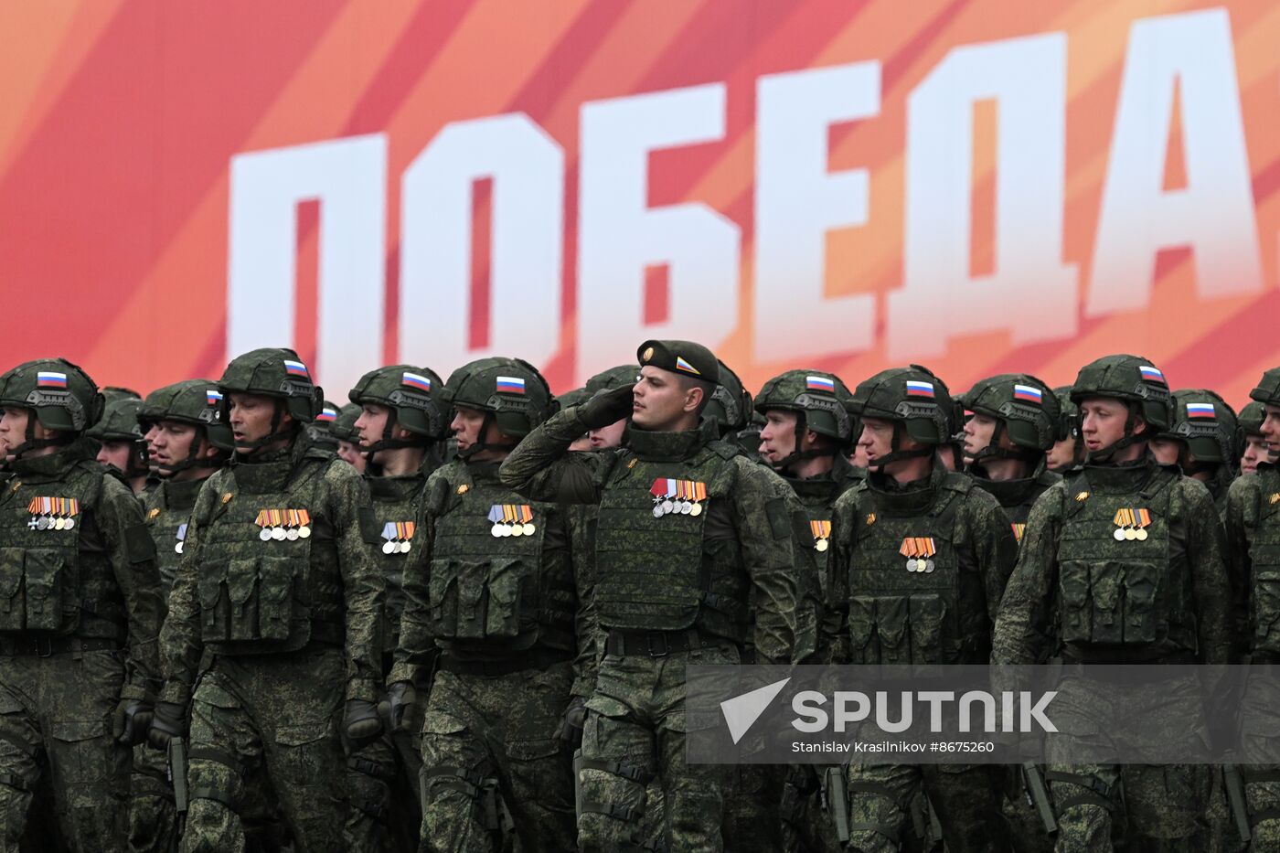 Russia WWII Victory Parade Rehearsal