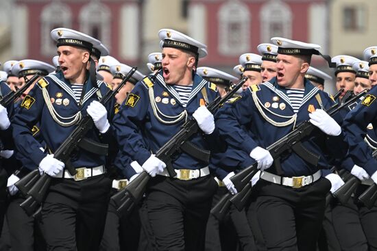 Russia WWII Victory Parade Rehearsal