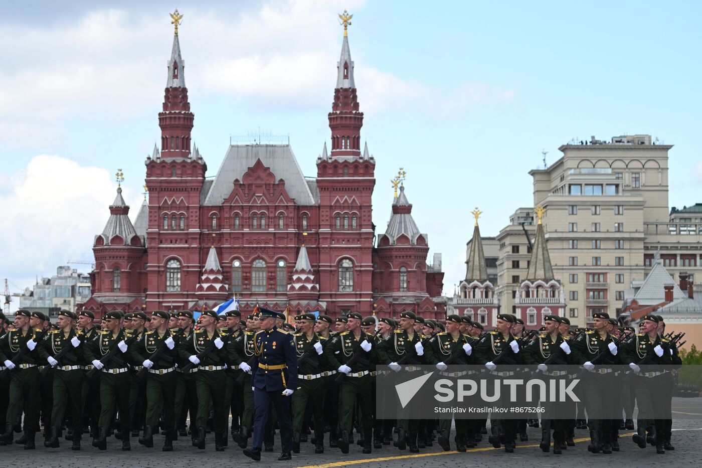 Russia WWII Victory Parade Rehearsal