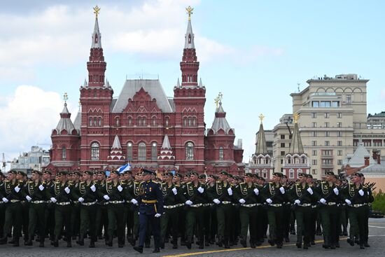 Russia WWII Victory Parade Rehearsal