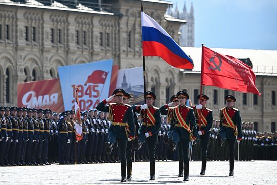 Russia WWII Victory Parade Rehearsal