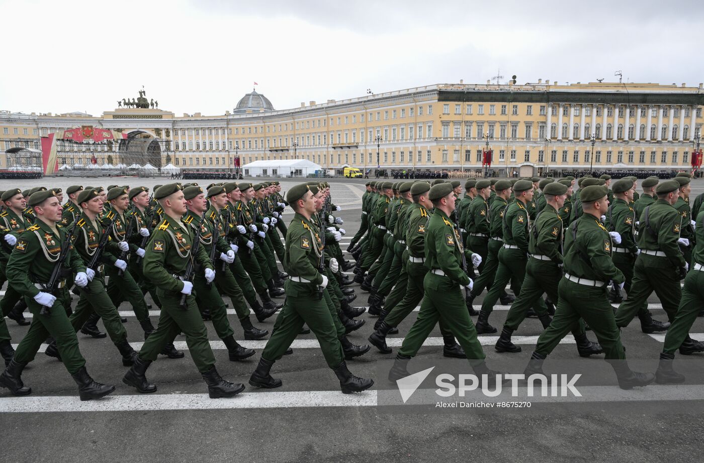 Russia Regions WWII Victory Parade Rehearsal