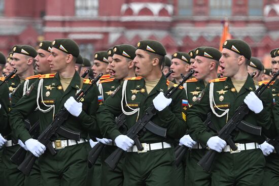 Russia WWII Victory Parade Rehearsal