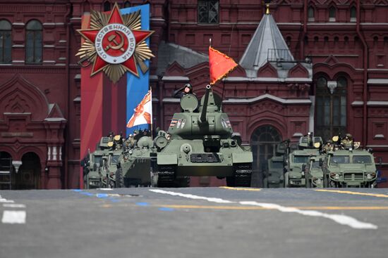 Russia WWII Victory Parade Rehearsal