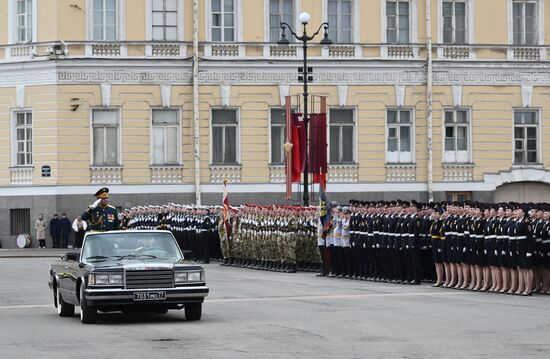 Russia Regions WWII Victory Parade Rehearsal