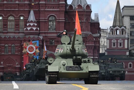 Russia WWII Victory Parade Rehearsal