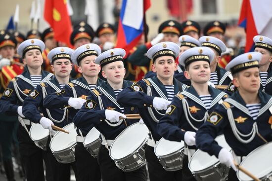 Russia Regions WWII Victory Parade Rehearsal