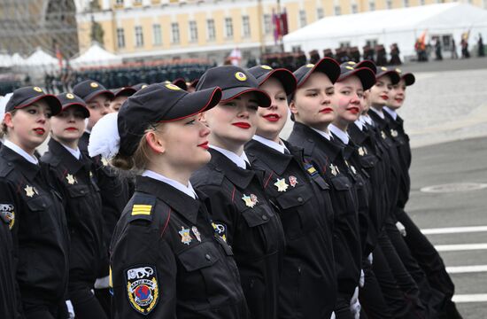 Russia Regions WWII Victory Parade Rehearsal