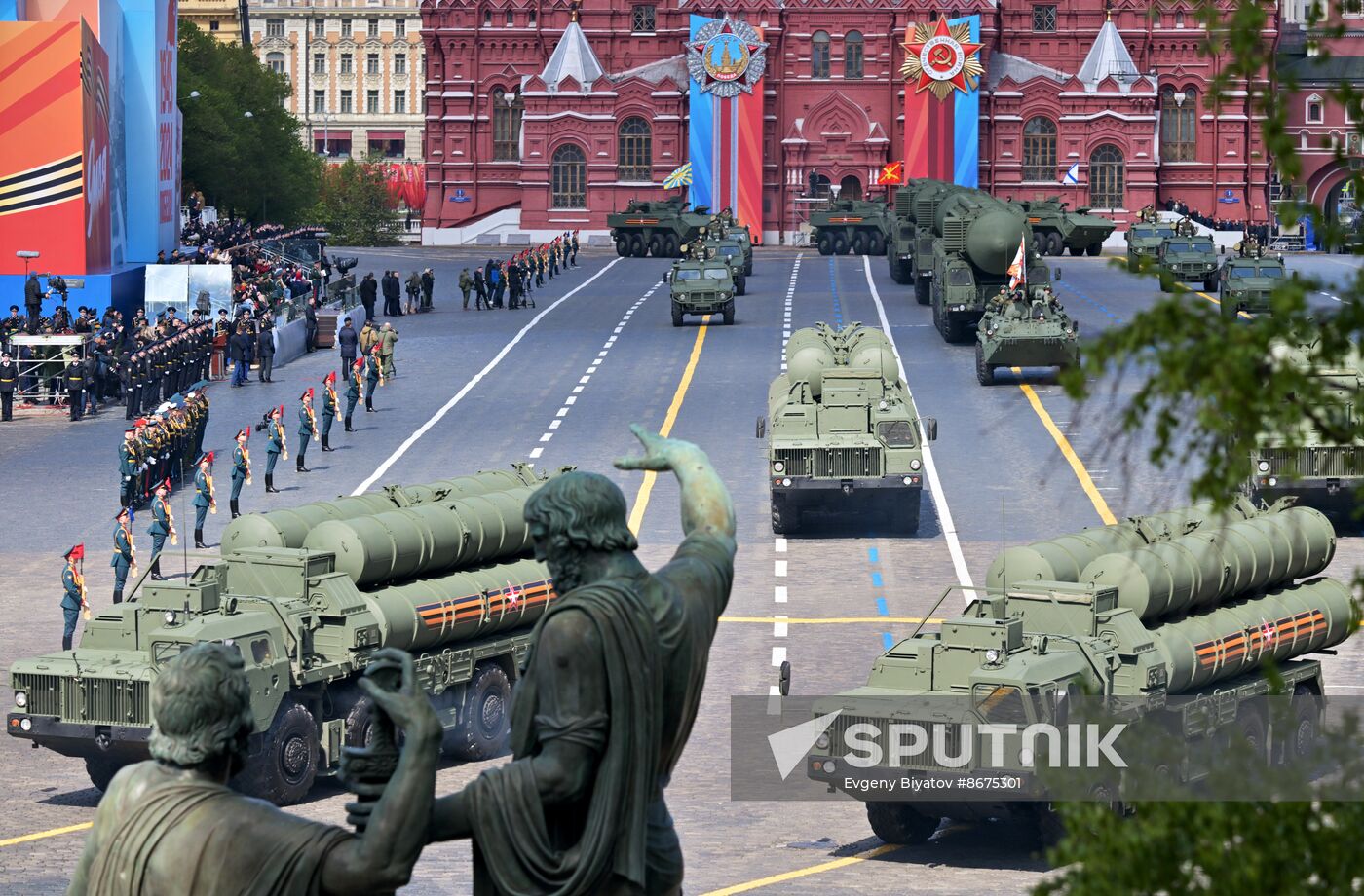 Russia WWII Victory Parade Rehearsal