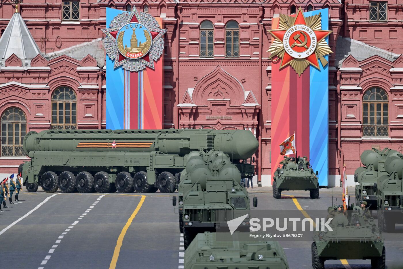 Russia WWII Victory Parade Rehearsal