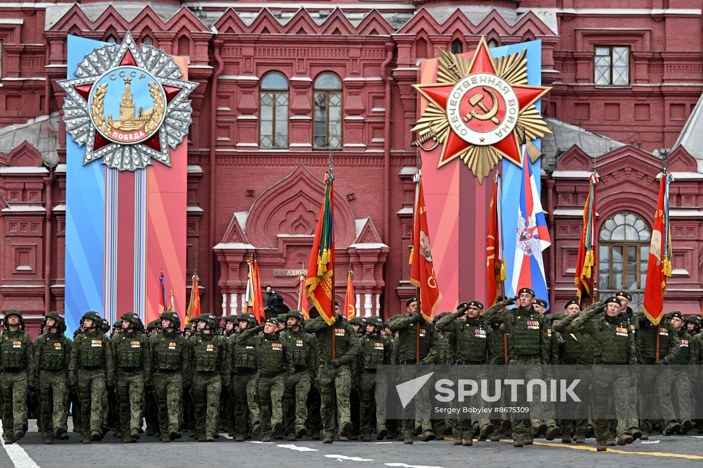 Russia WWII Victory Parade Rehearsal