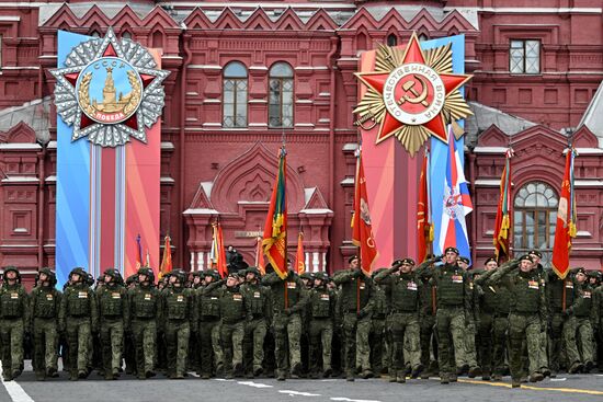 Russia WWII Victory Parade Rehearsal