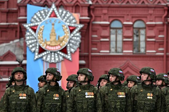 Russia WWII Victory Parade Rehearsal